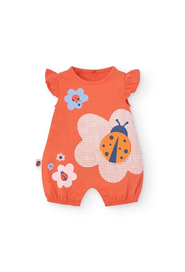 Knit play suit for baby girl -BCI