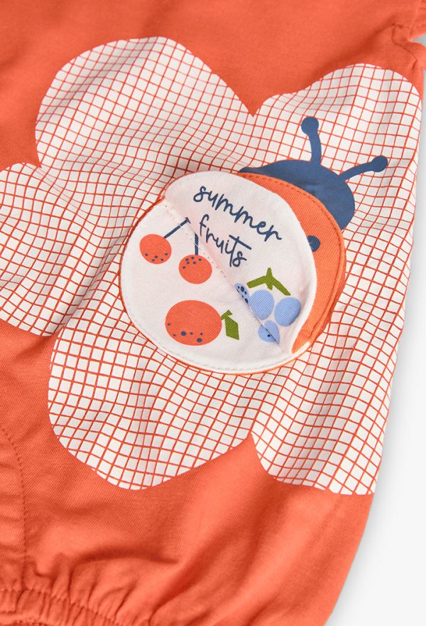Knit play suit for baby girl -BCI - Image 3