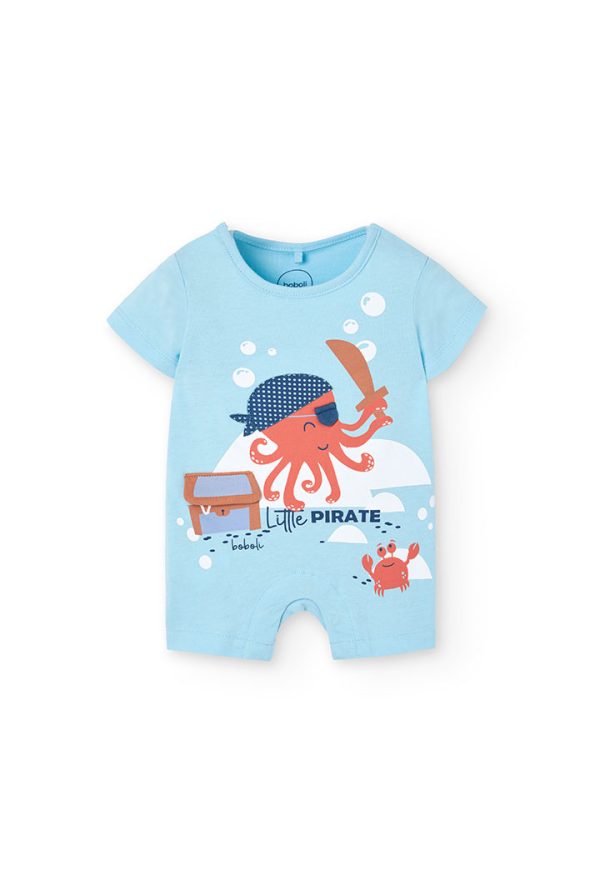 Knit play suit for baby boy -BCI