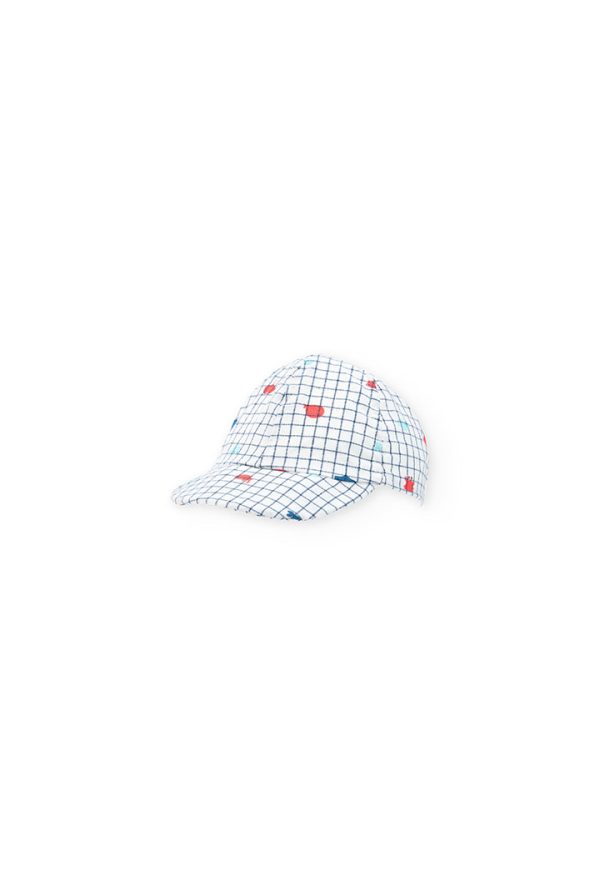 Poplin cap check for baby -BCI