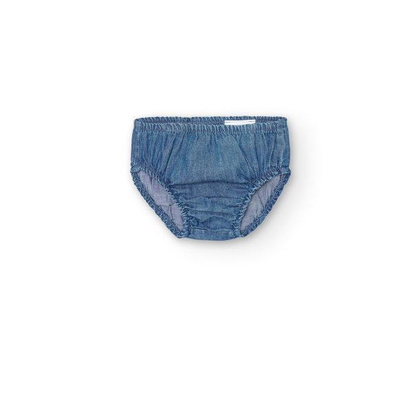 Φόρεμα τζιν με ενσωματωμένες τιράντες Boboli Baby Girl - Image 3