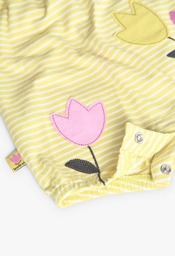 Knit play suit striped for baby -BCI - Image 4