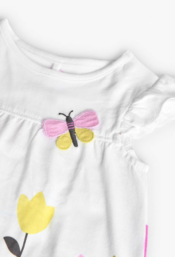Knit play suit for baby girl -BCI - Image 3