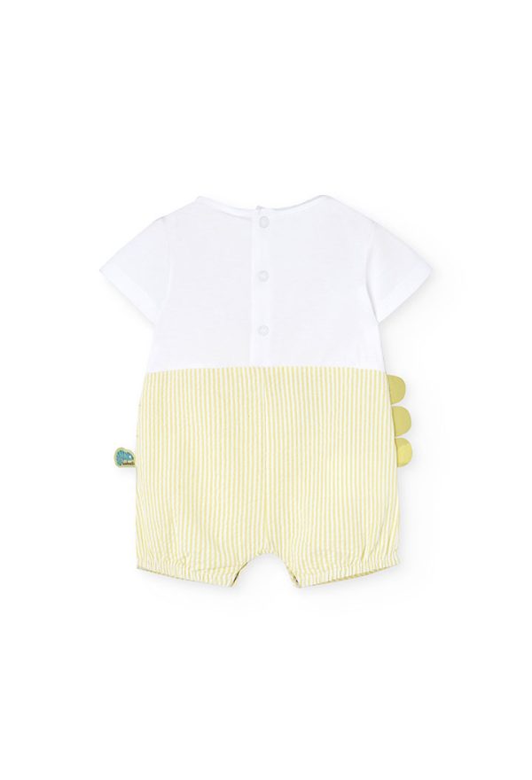 Poplin play suit striped for baby -BCI - Image 2