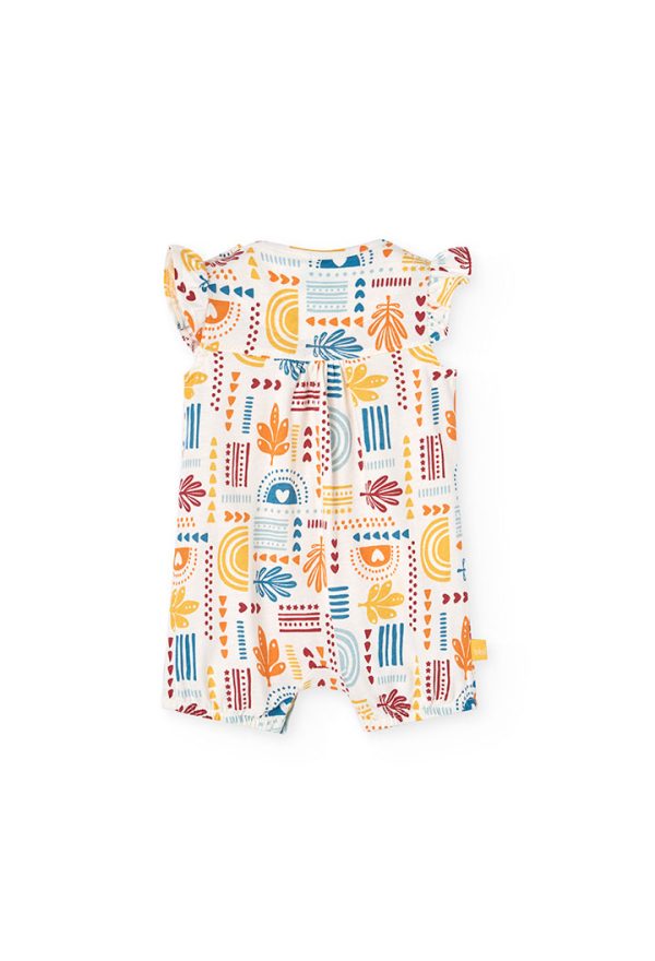 Knit play suit printed for baby -BCI - Image 2