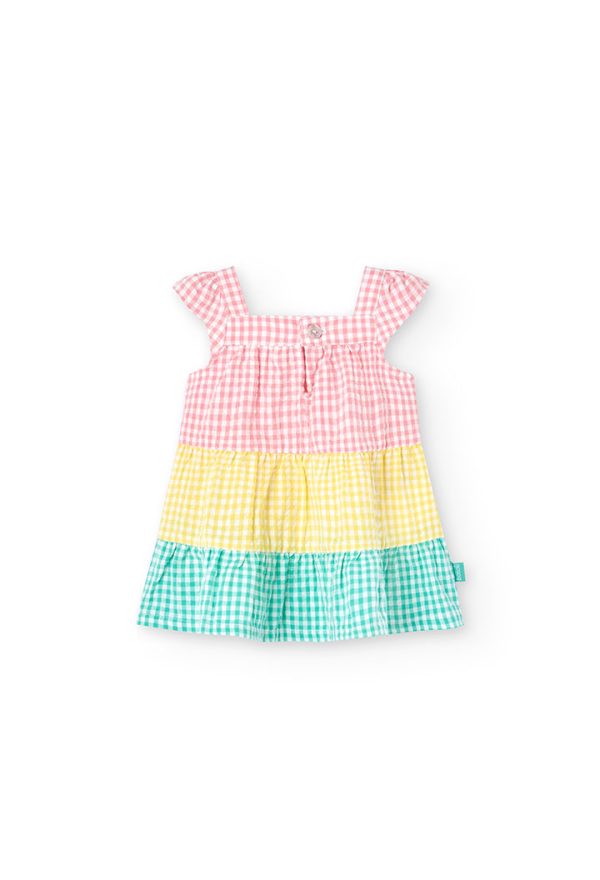 Poplin dress check for baby -BCI - Image 2