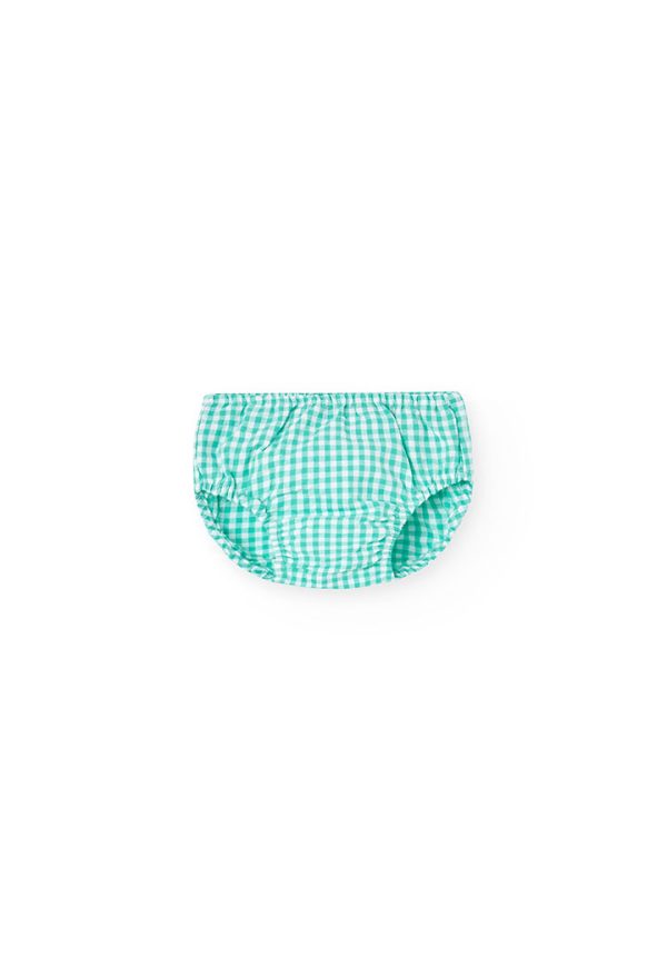Poplin dress check for baby -BCI - Image 3
