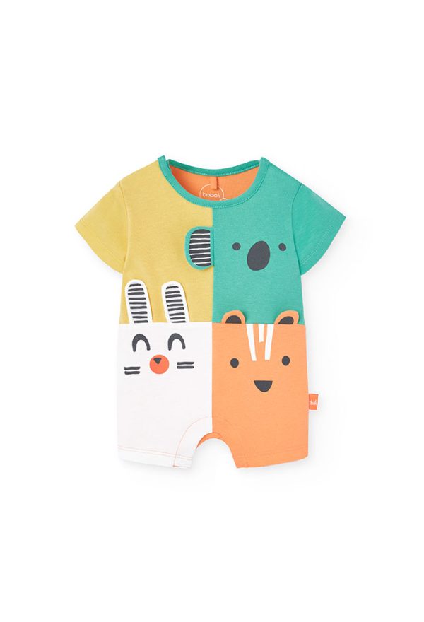 Knit play suit for baby boy -BCI