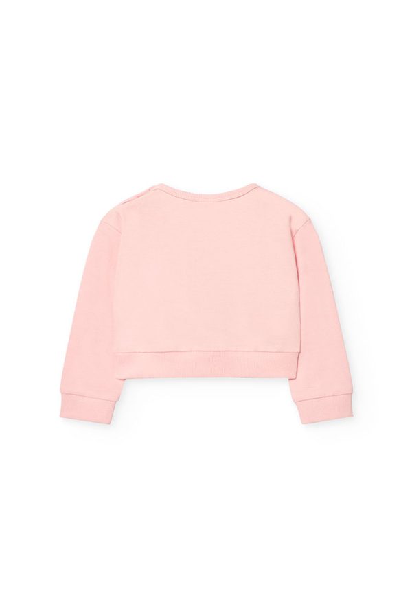 Fleece sweatshirt for baby girl -BCI - Image 2