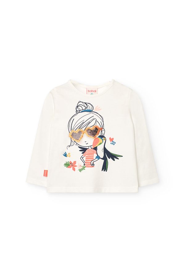 Long sleeves t-Shirt for baby girl -BCI