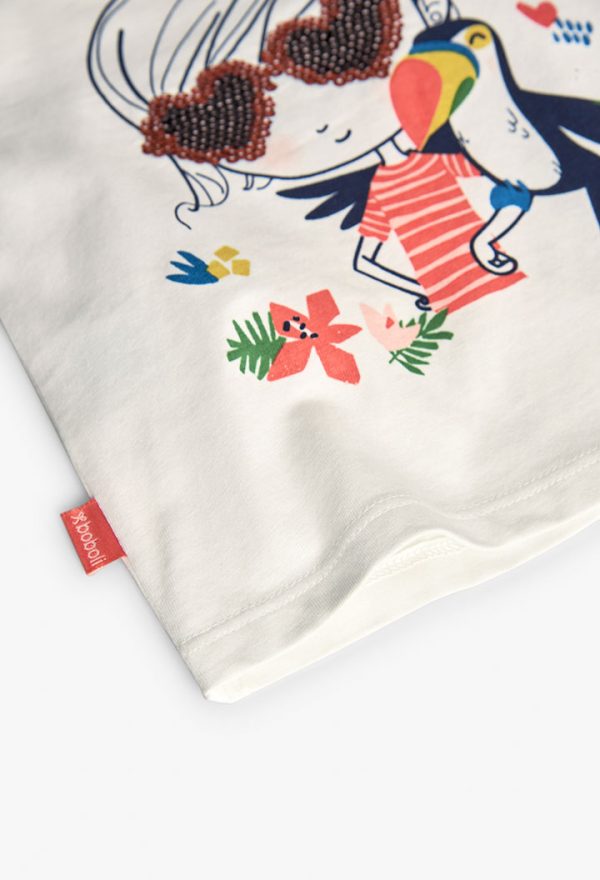 Long sleeves t-Shirt for baby girl -BCI - Image 4