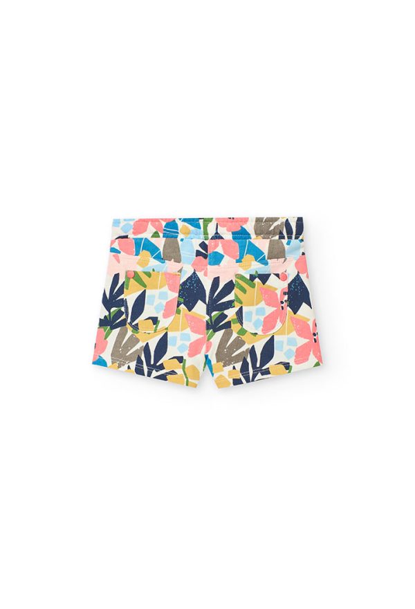 Fleece bermuda shorts for baby girl -BCI - Image 2