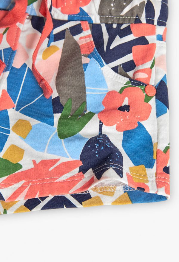 Fleece bermuda shorts for baby girl -BCI - Image 4