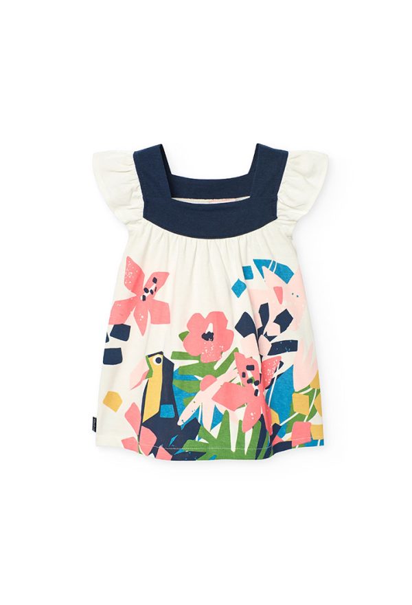 Knit dress for baby girl -BCI