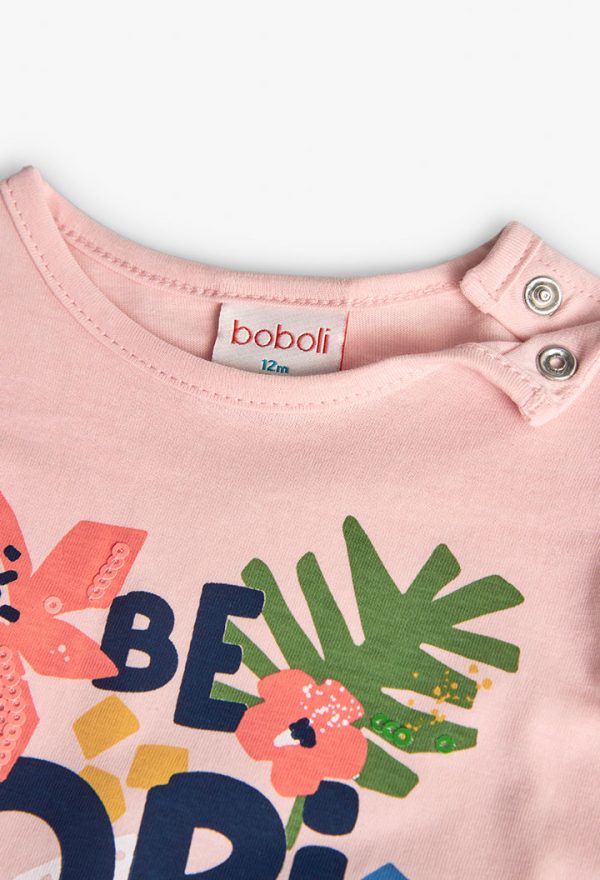 Knit t-Shirt for baby girl -BCI - Image 3
