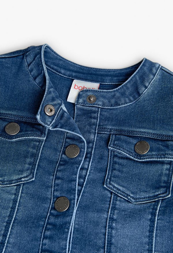 Denim jacket knit for baby -BCI - Image 3