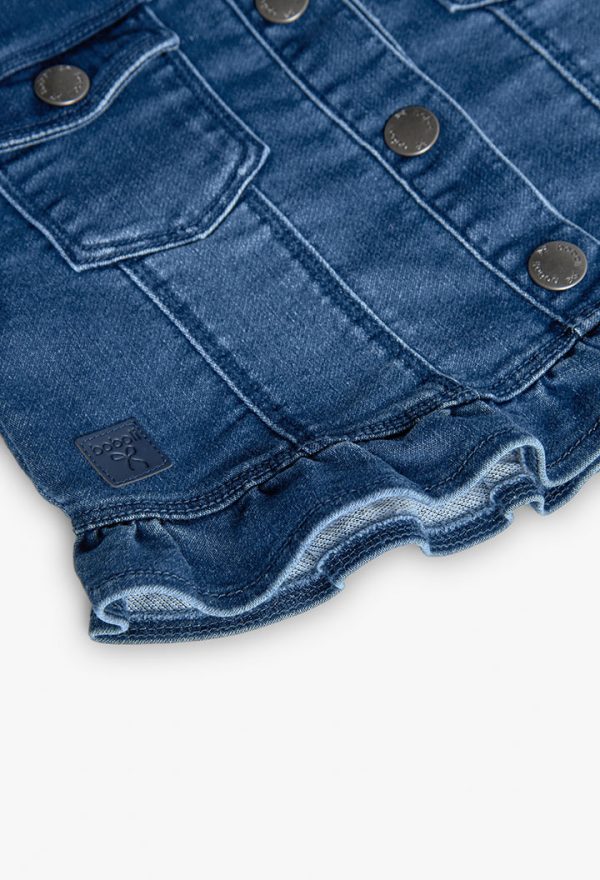 Denim jacket knit for baby -BCI - Image 4
