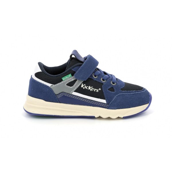 KICKERS KIFUJIN BLEU MARINE TRICOLORE (No 27-38) 910830-30 53 - Image 2