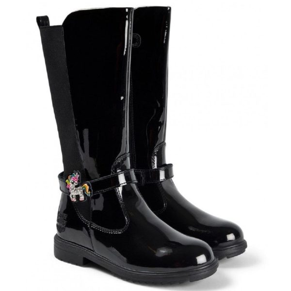 LELLI KELLY BLACK PATENT DB01-LK5664 - Image 2