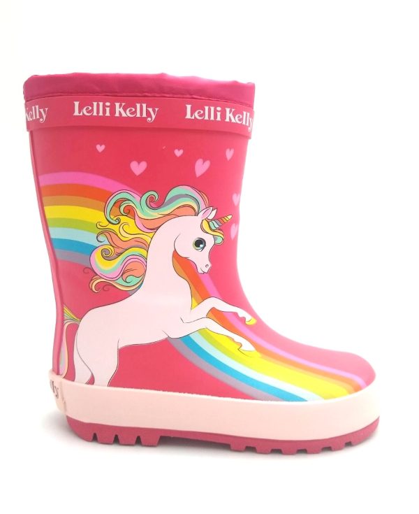 LELLI KELLY FUXIA FANTASIA RAIN BOOTS (No 25-35) LKHZ2650h