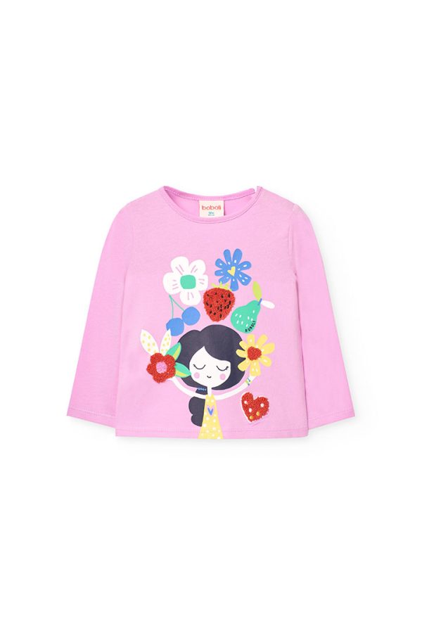 Long sleeves t-Shirt for baby girl -BCI