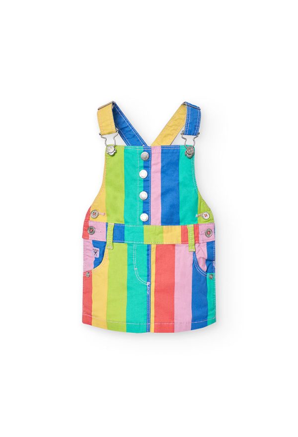 Pinafore dress striped for baby girl -BCI