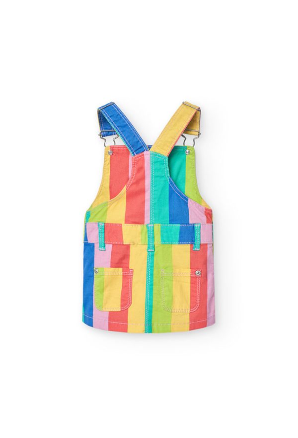 Pinafore dress striped for baby girl -BCI - Image 2