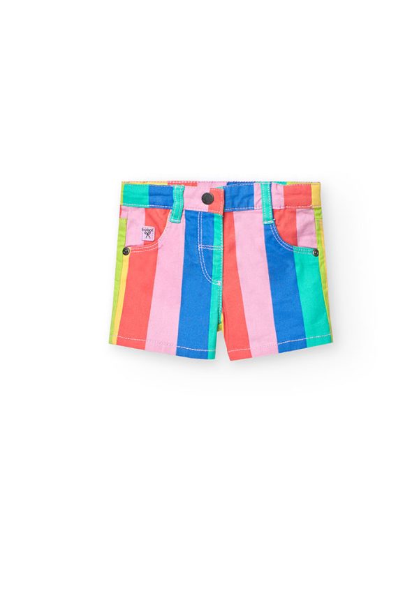 Gabardine bermuda shorts for baby -BCI