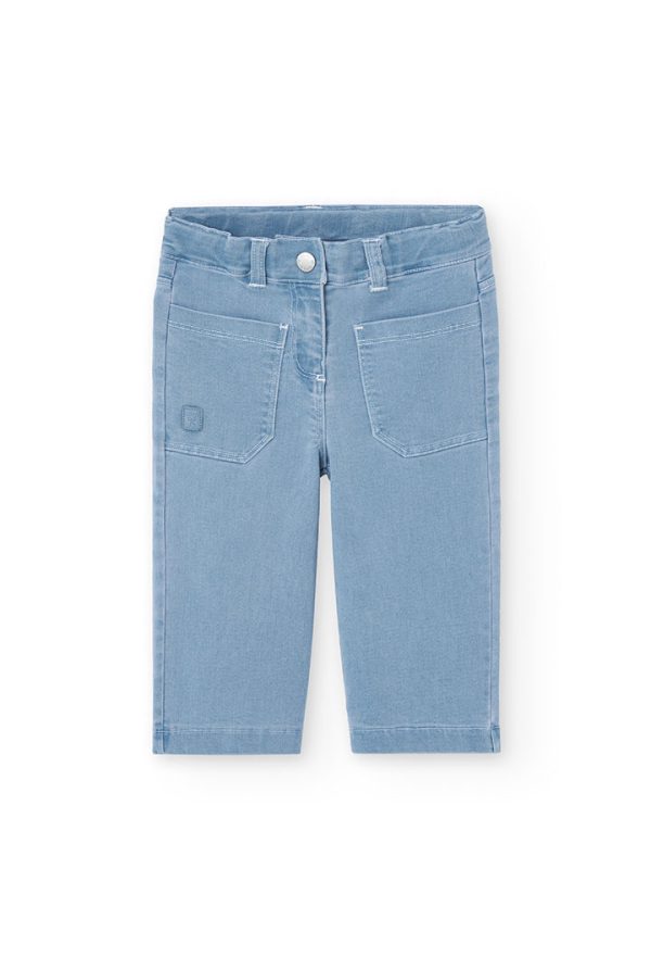 Denim trousers knit for baby girl -BCI