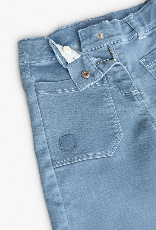 Denim trousers knit for baby girl -BCI - Image 3