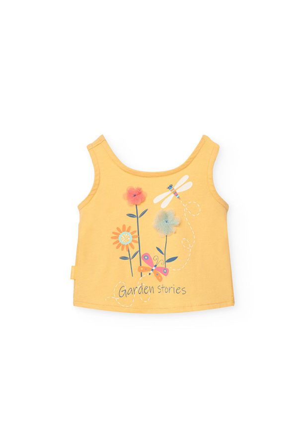 Knit t-Shirt for baby girl -BCI