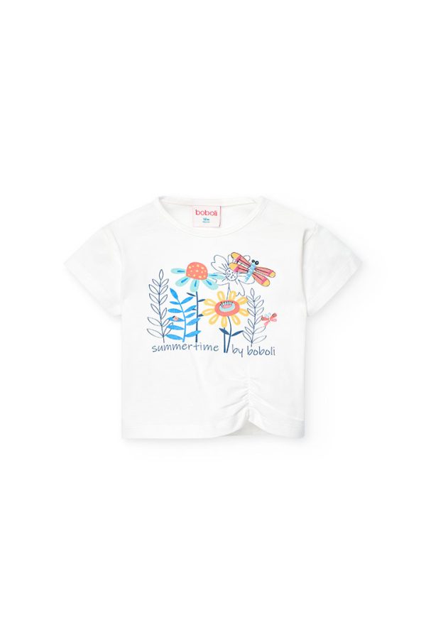 Knit t-Shirt for baby girl -BCI