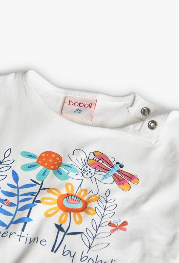 Knit t-Shirt for baby girl -BCI - Image 3