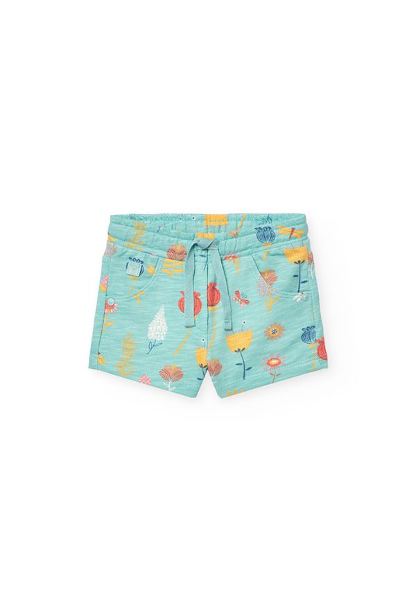 Fleece shorts printed for baby -BCI