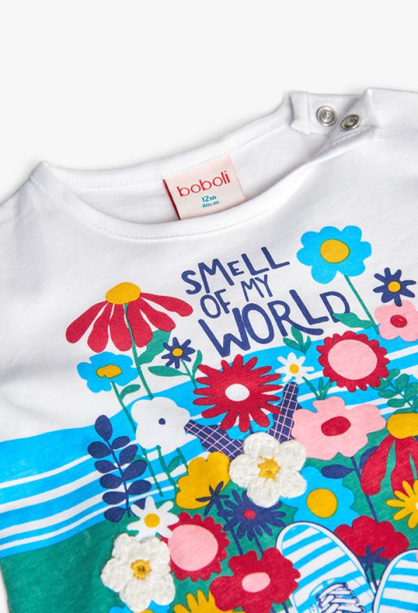 Knit t-Shirt for baby girl -BCI - Image 3