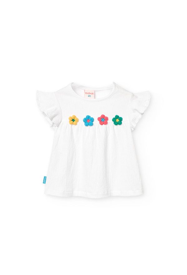 Knit t-Shirt for baby girl -BCI