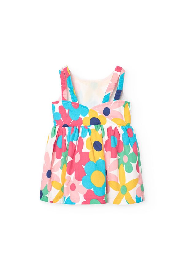 Satin dress floral for baby -BCI - Image 2