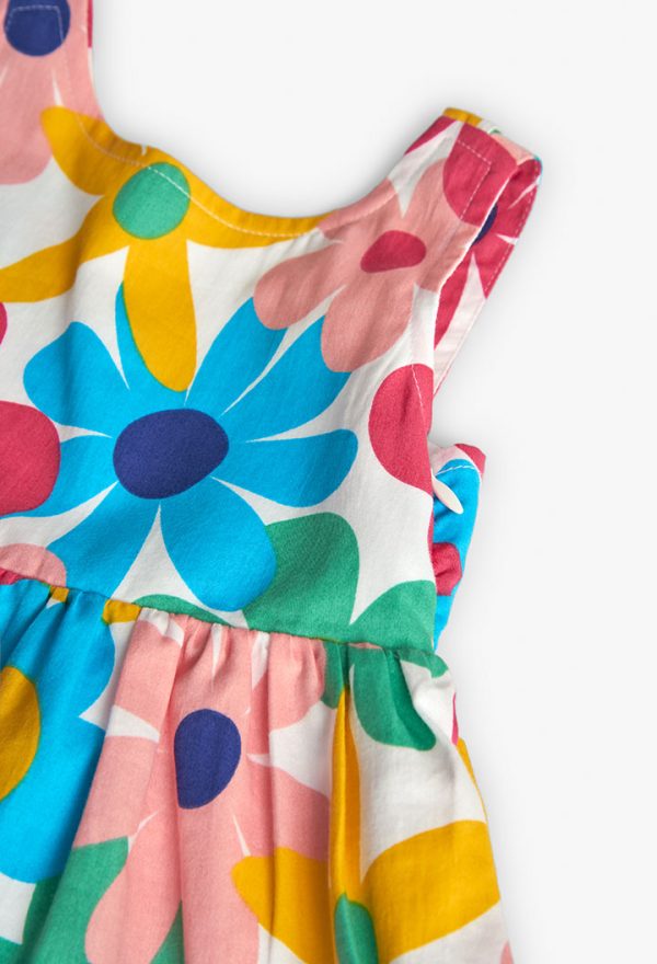 Satin dress floral for baby -BCI - Image 4