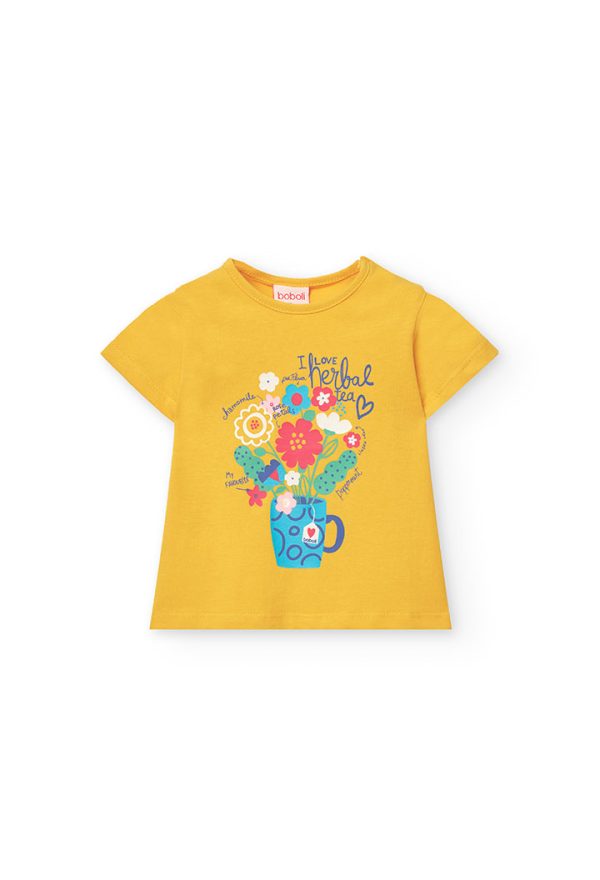 Knit t-Shirt for baby girl -BCI
