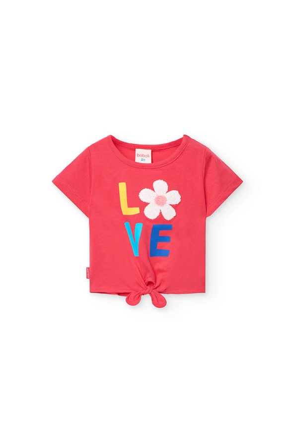Knit t-Shirt for baby girl -BCI
