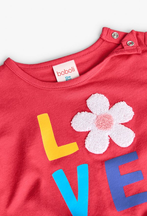 Knit t-Shirt for baby girl -BCI - Image 3
