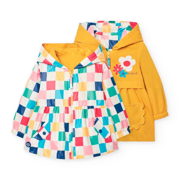 Reversible parka for baby girl -BCI