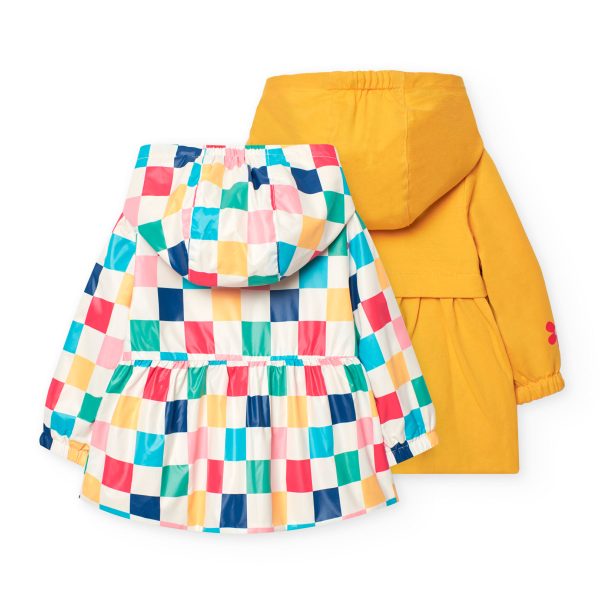 Reversible parka for baby girl -BCI - Image 2
