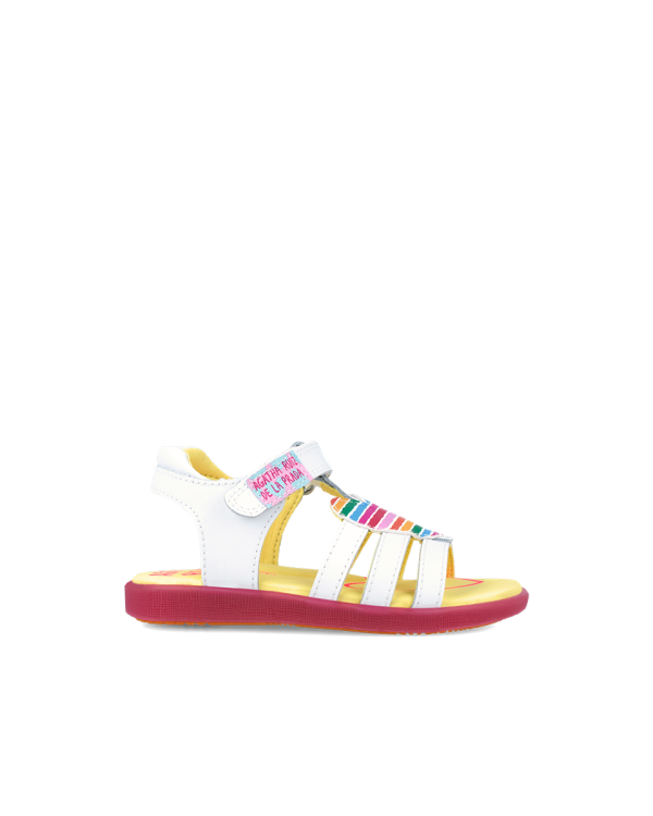 Agatha Ruiz De La Prada Παιδικά Πέδιλα Λευκά Twins 242965-A - Image 3