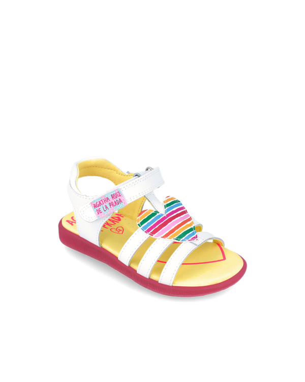 Agatha Ruiz De La Prada Παιδικά Πέδιλα Λευκά Twins 242965-A - Image 6