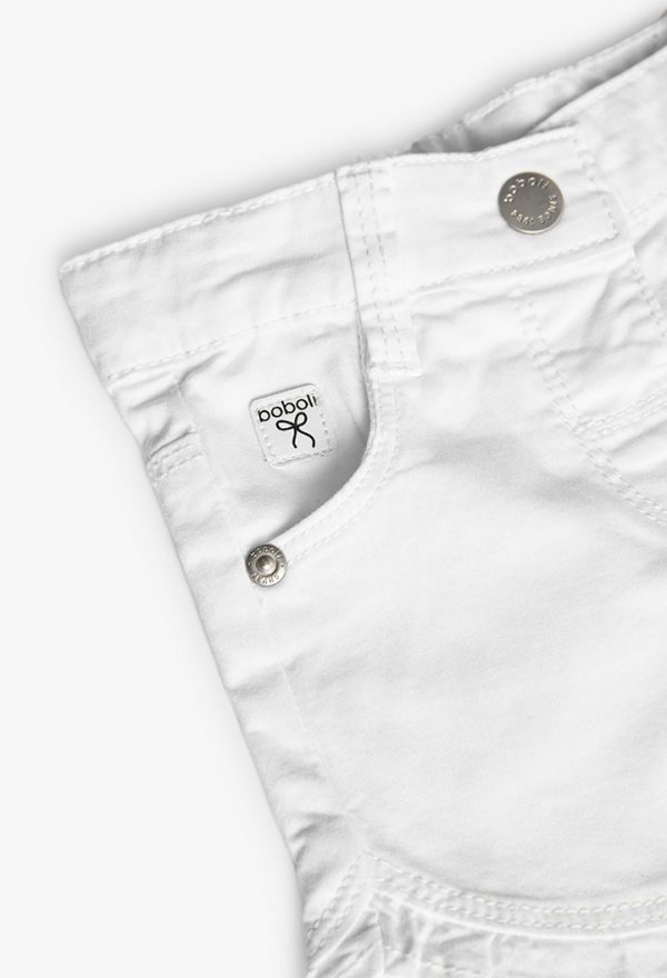 Stretch gabardine shorts for baby -BCI - Image 3