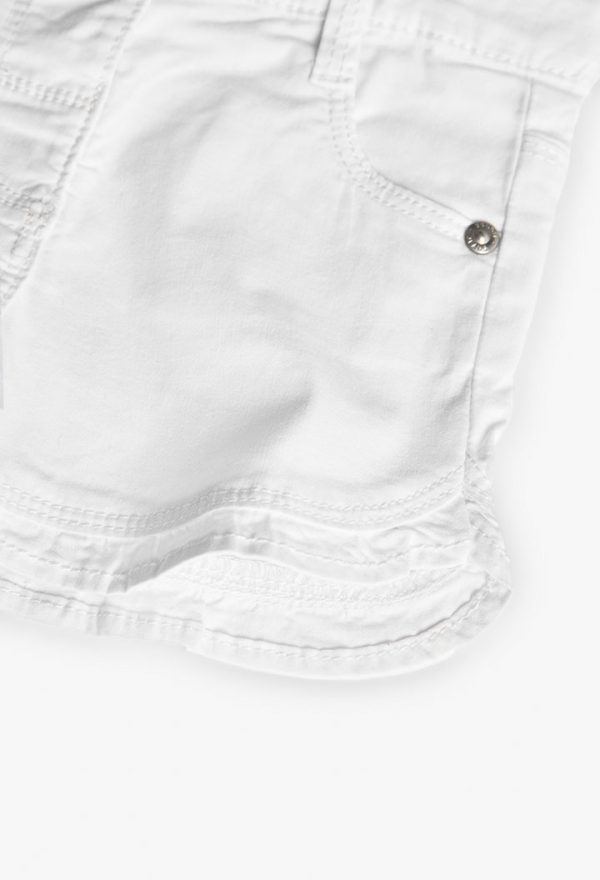 Stretch gabardine shorts for baby -BCI - Image 4