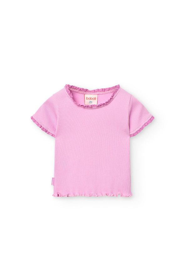 Knit t-Shirt for baby girl -BCI