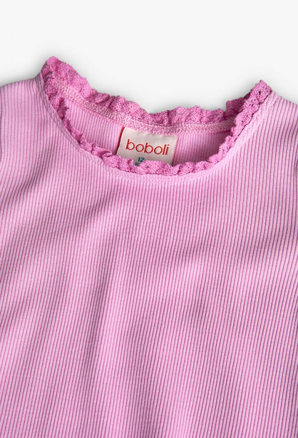Knit t-Shirt for baby girl -BCI - Image 3