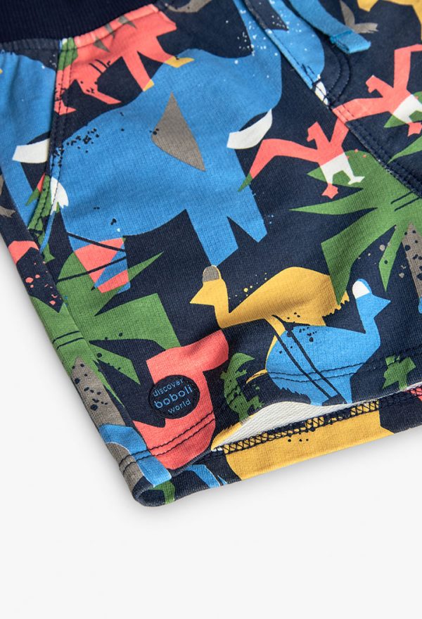 Fleece bermuda shorts printed for baby -BCI - Image 4
